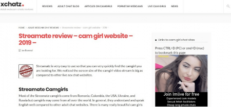 What do we think about the cam model site Streamate?